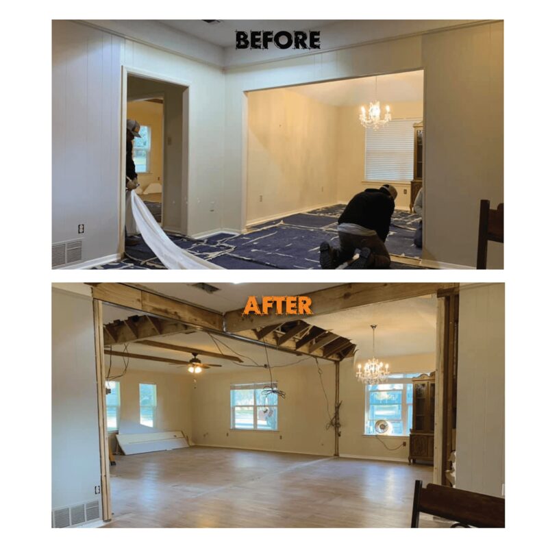Before After Wall Removal