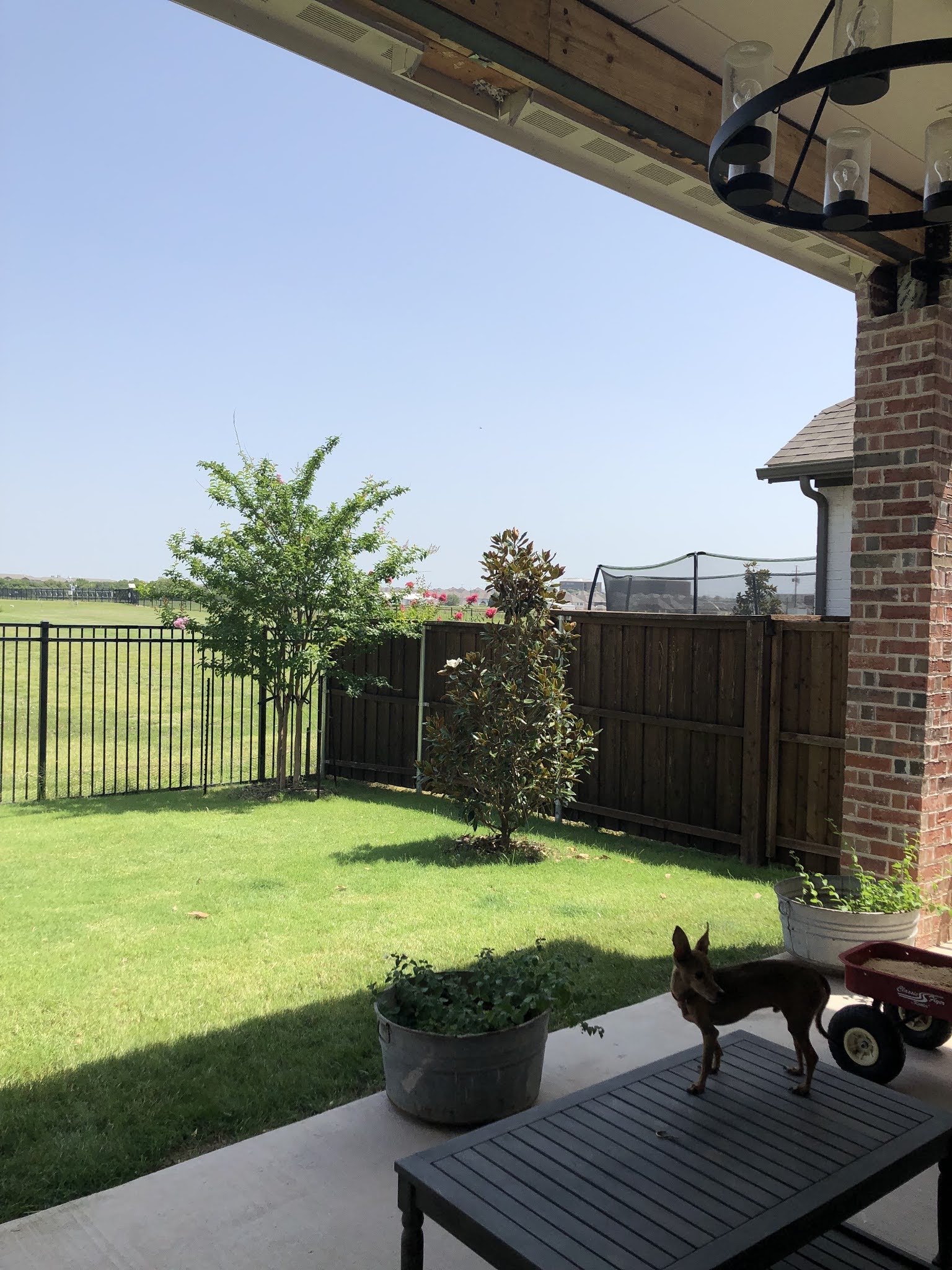 Patio column removal before and after — Katie Kilpatrick review photo