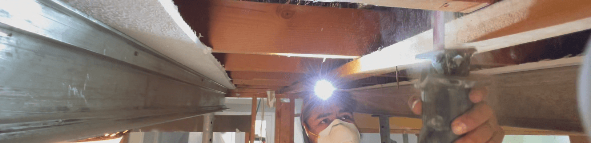 Cutting ceiling joists during wall removal